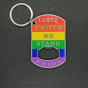 LGBTQ Pride Bottle Opener Keychain